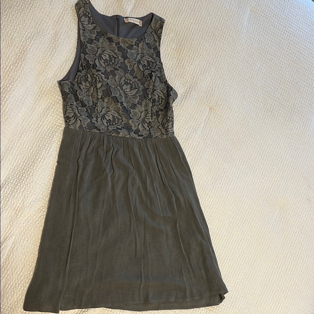 Altar'd State Black and Gray Halter Dress